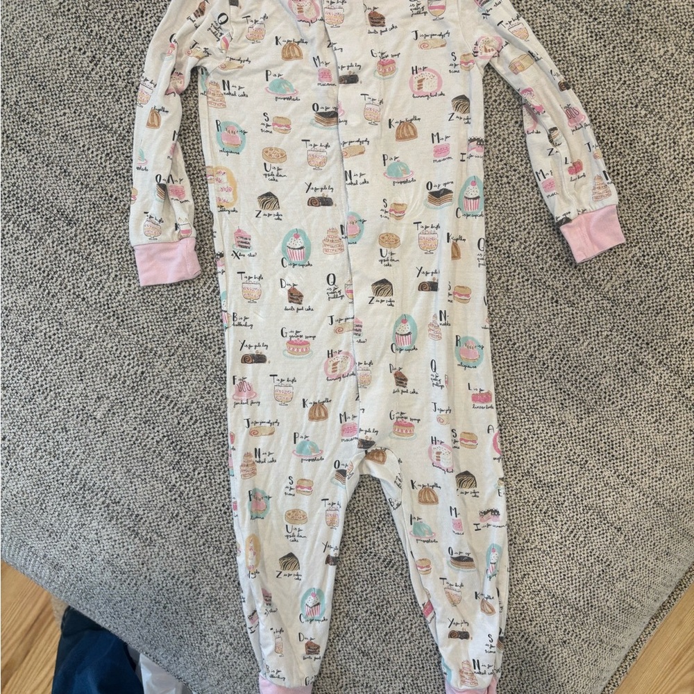 Magnetic Me Cream and Pink Printed Footie